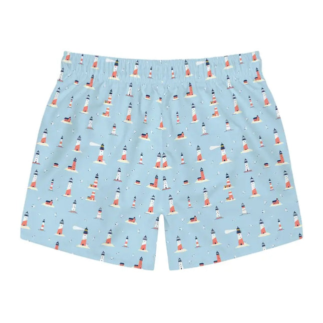 Ocean State Styles Coastline Mens Lighthouse Swim Trunks