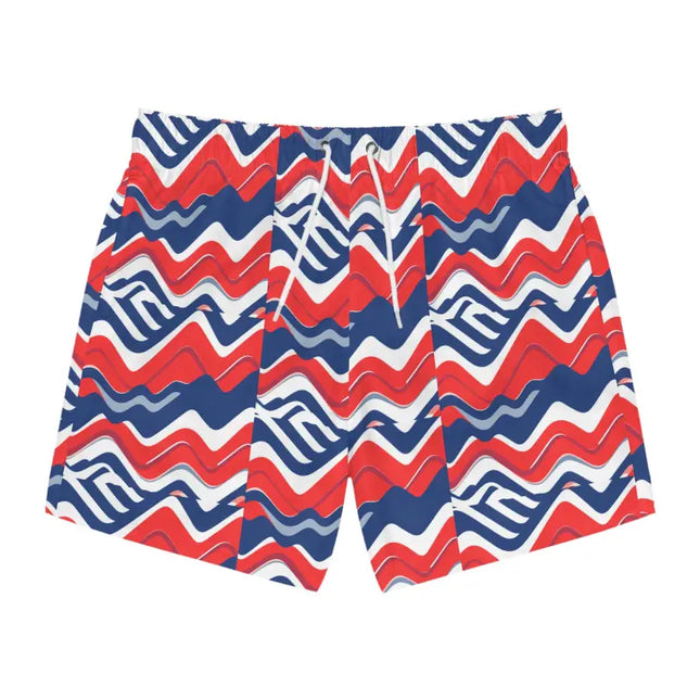 Ocean State Styles Swim Trunks Patterned With Drawstring