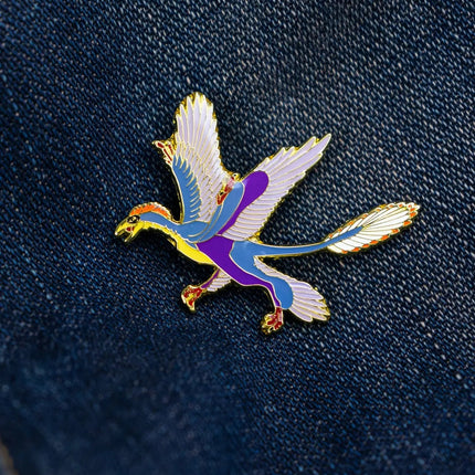 Microraptor Enamel Pin (Microraptor gui)