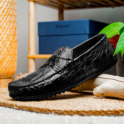 MONZA Crocodile Driver, Black