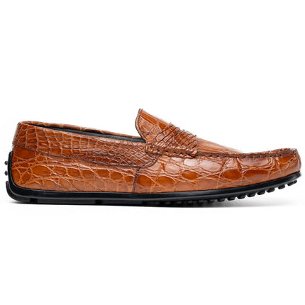 MONZA Crocodile Driver, Cognac