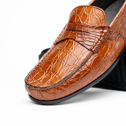 MONZA Crocodile Driver, Cognac