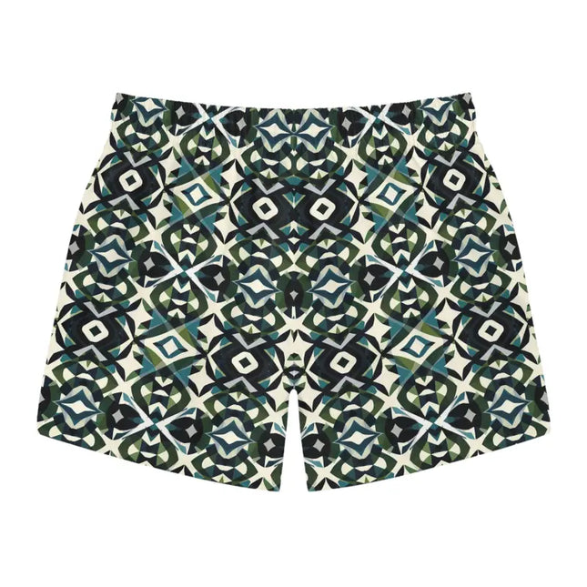 Ocean State Styles Swim Trunks Geometric Pattern Mens