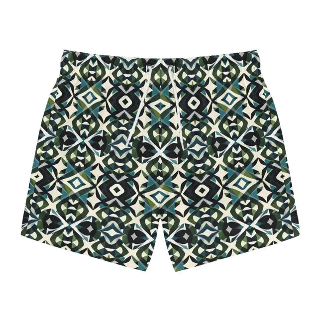 Ocean State Styles Swim Trunks Geometric Pattern Mens