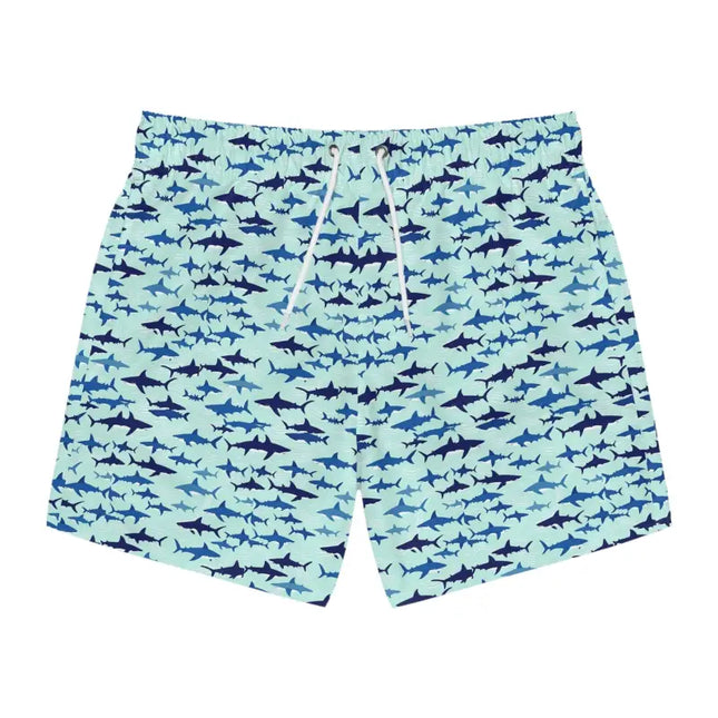 Ocean State Styles Oceanshore Shark Pattern Swim Trunks