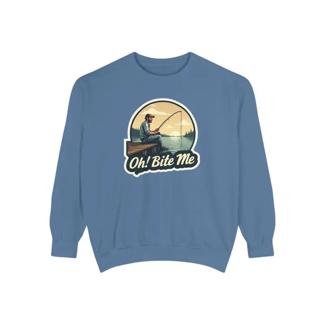 Ocean State Styles Sweatshirt Sitting On The Dock Bite Me