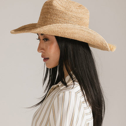 Ames Packable Straw Cowboy Hat