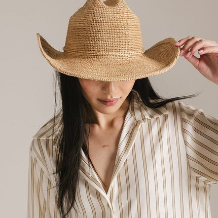 Ames Packable Straw Cowboy Hat