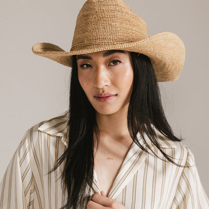 Ames Packable Straw Cowboy Hat