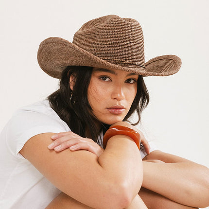 Ames Packable Straw Cowboy Hat