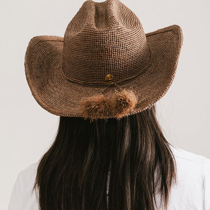 Ames Packable Straw Cowboy Hat