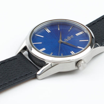Blue Sunburst Watch