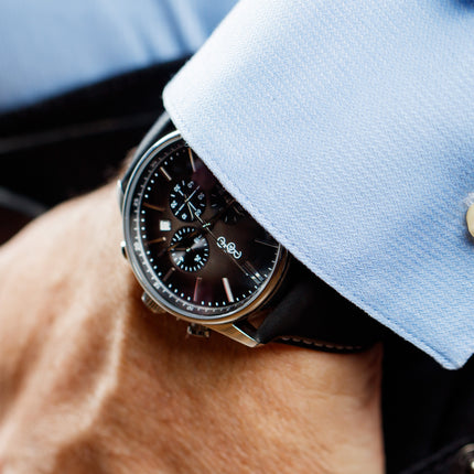 Gray Retro Chronograph