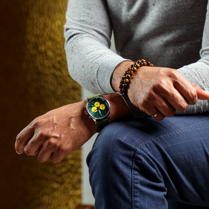 Green and Yellow Chronograph