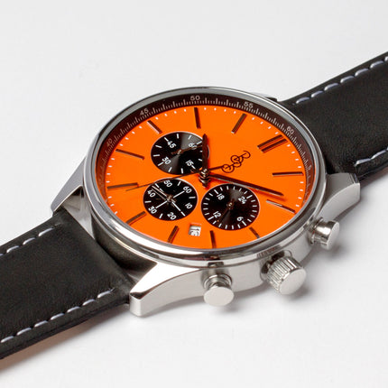 Orange and Black Chronograph