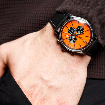 Orange and Black Chronograph