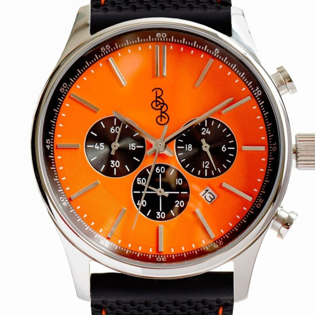 Orange and Black Chronograph