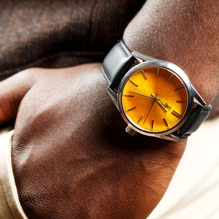 Yellow Sunburst Watch