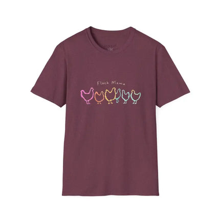 Ocean State Styles Unisex T Shirt Flock Mama Chicken Graphic
