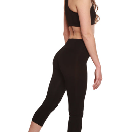 Women's Bamboo Viscose/Cotton Capri Style Leggings